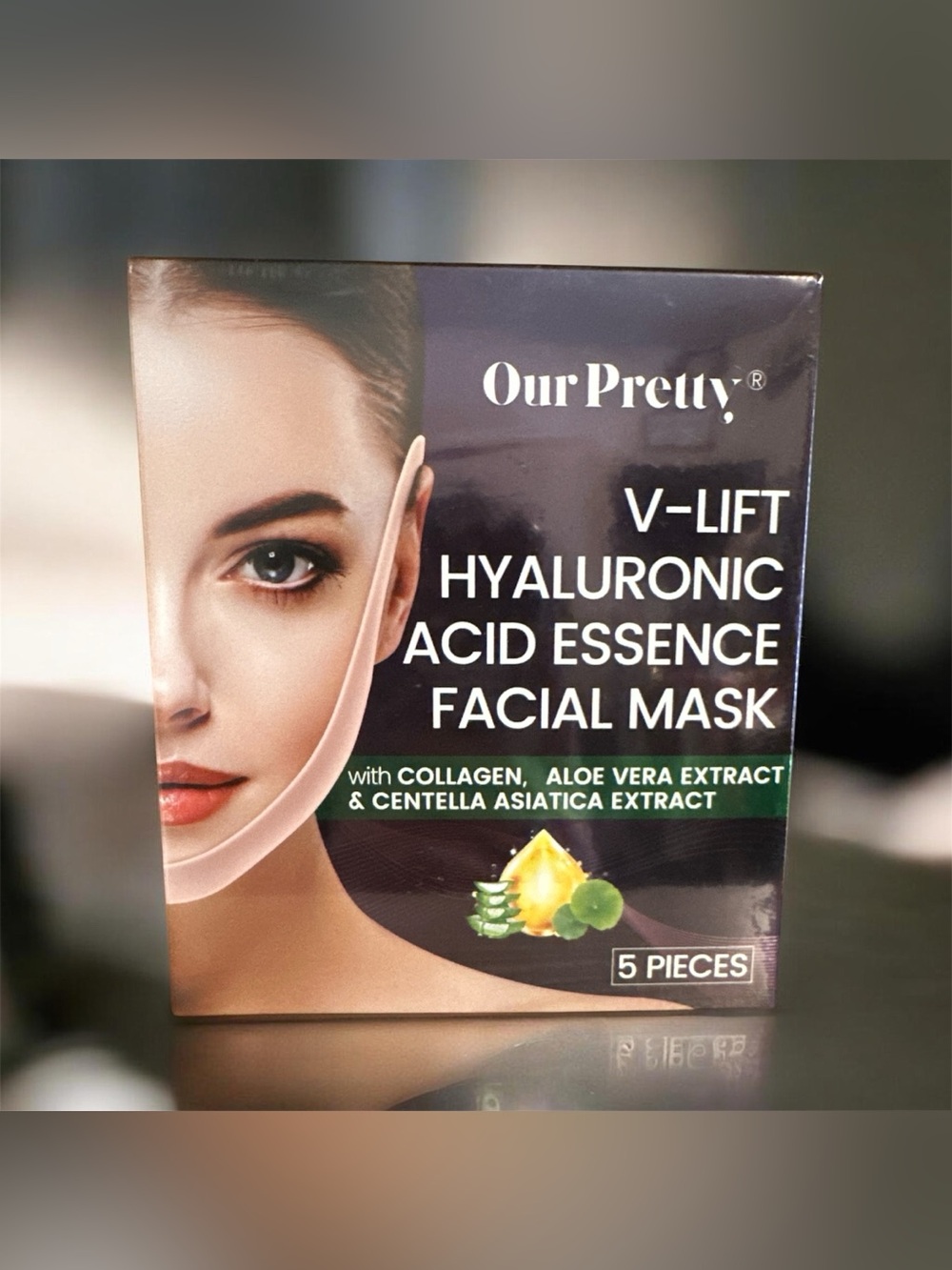 V-Lift Hyaluronic Acid Essence Facial Mask - Green